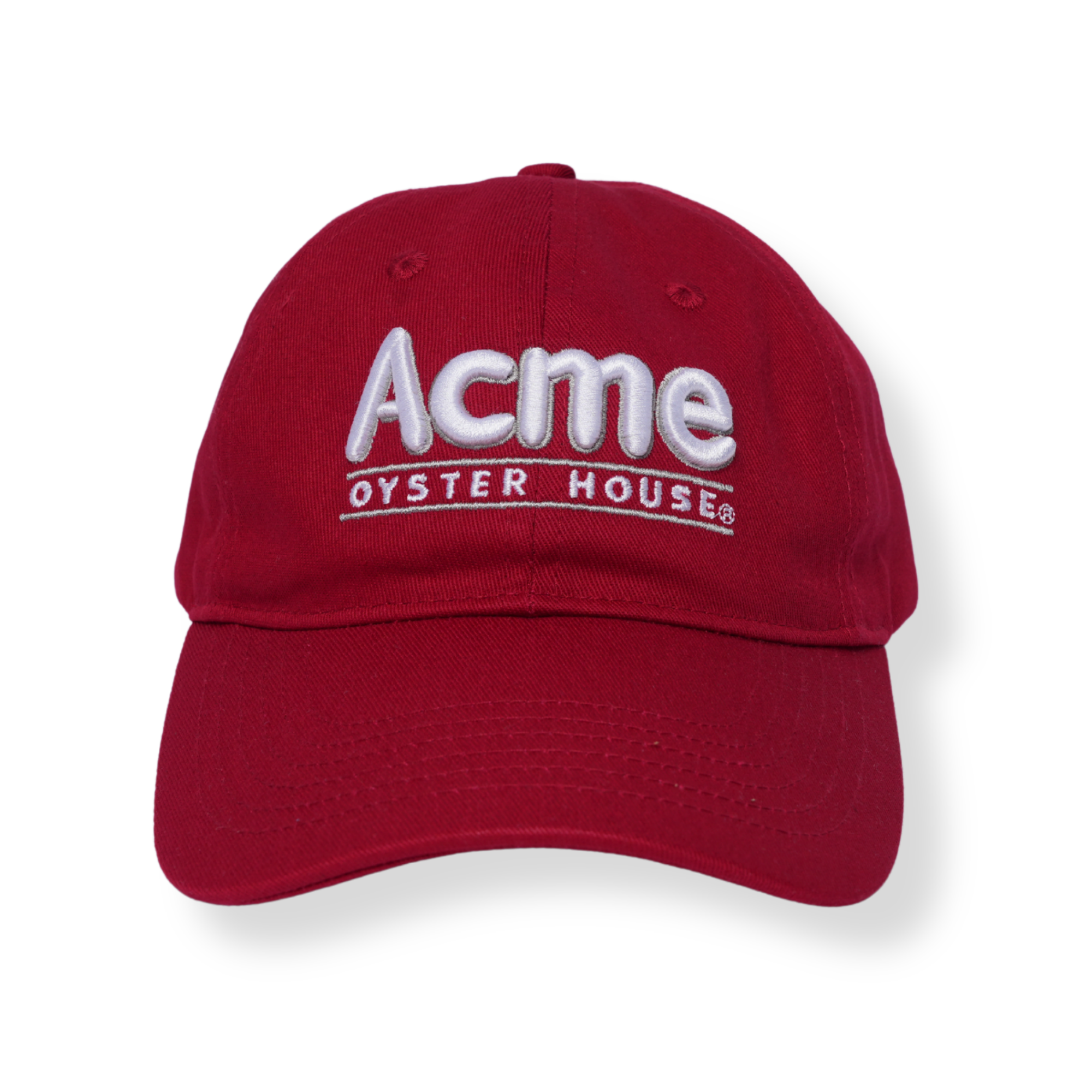 Acme Logo Dad Hat - Crimson/Grey