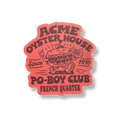 Po-Boy Club Sticker