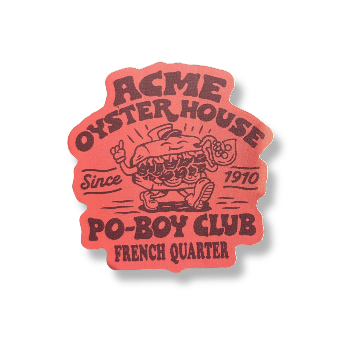 Po-Boy Club Sticker
