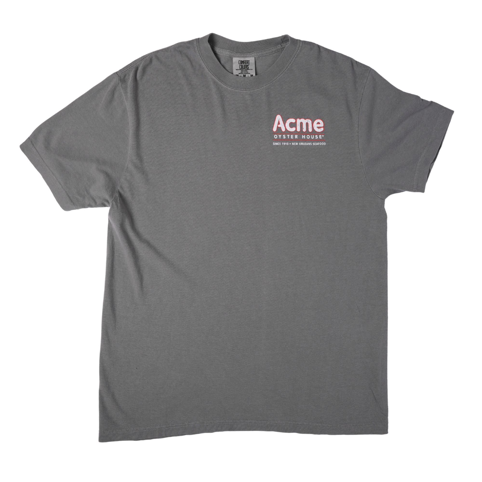 I Ate My First Oyster at Acme Oyster House Tee - Grey
