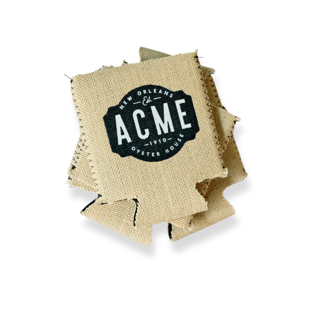 Acme Burlap Koozie