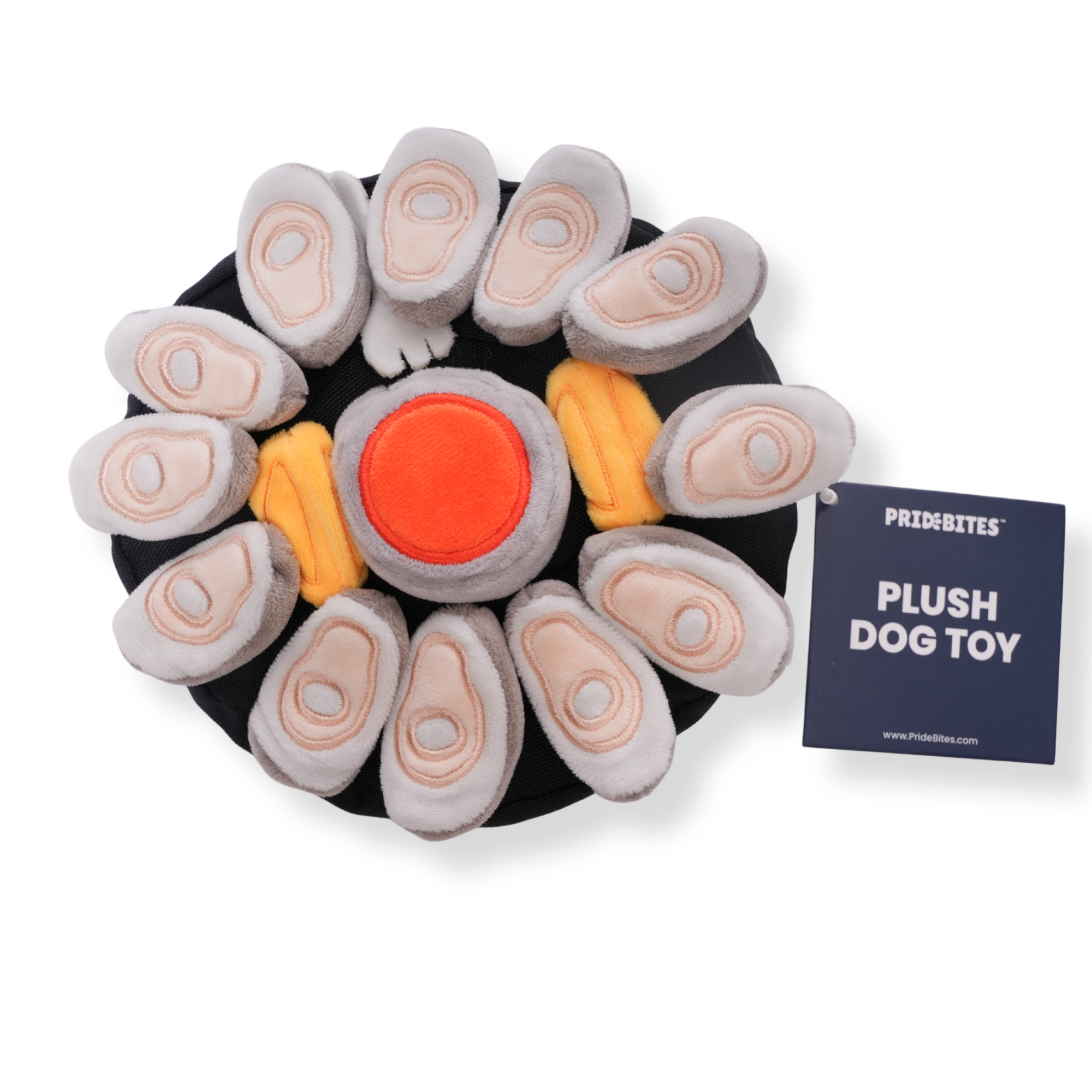 Acme Oyster Plate Dog Toy by Pride Bites